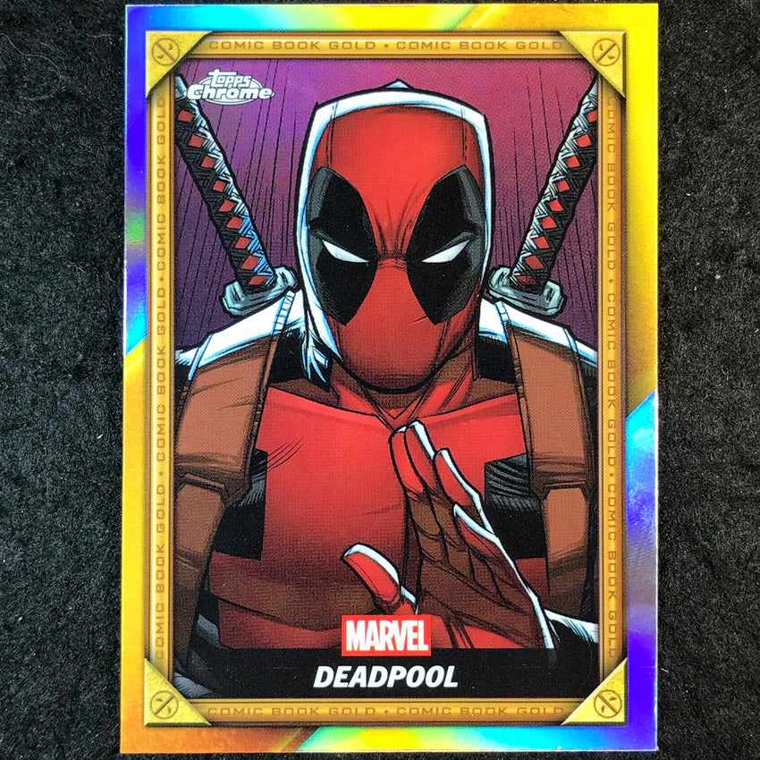 2025 Topps Chrome Deadpool DEADPOOL Comic Book Gold #CB-3