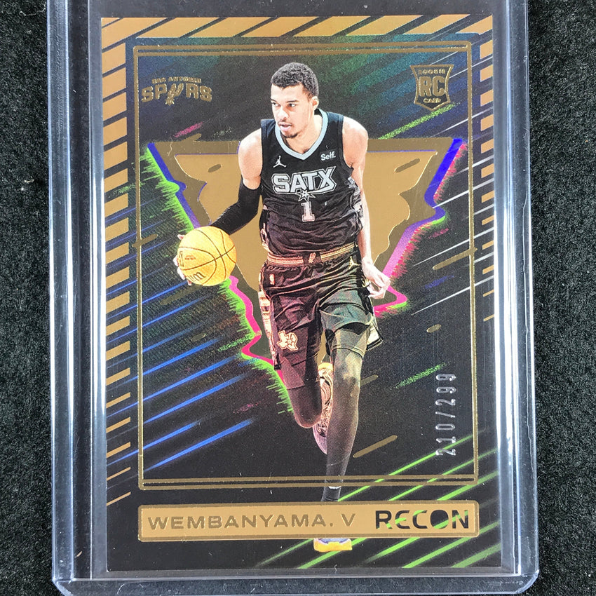 2023-24 Recon VICTOR WEMBANYAMA Rookie Base Bronze Holo 210/299 #225