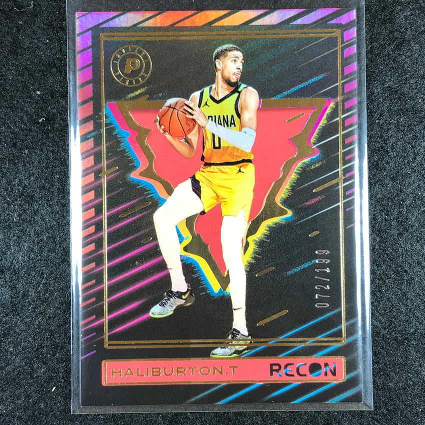 2023-24 Recon TYRESE HALIBURTON Base Red Holo 72/199 #46