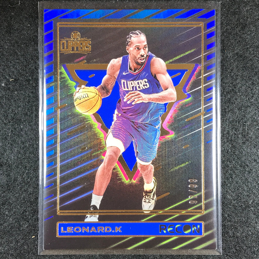 2023-24 Recon KAWHI LEONARD Base Blue Holo 92/99 No. 138