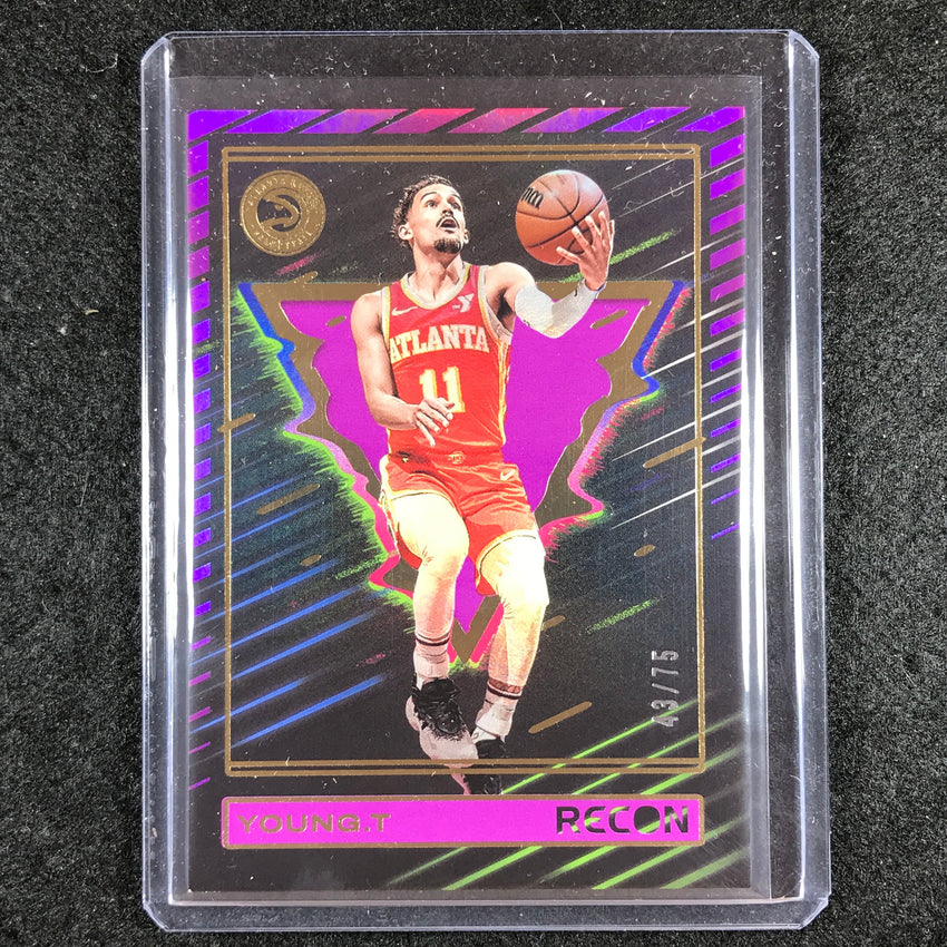2023-24 Recon TRAE YOUNG Base Purple Holo 43/75 #123