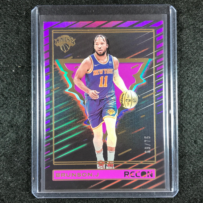 2023-24 Recon JALEN BRUNSON Base Purple Holo 69/75 No. 168