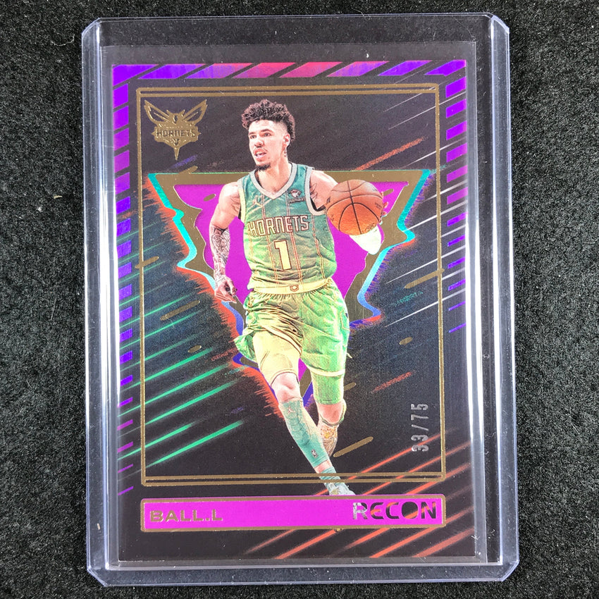 2023-24 Recon LAMELO BALL Base Purple Holo 33/75 No. 185