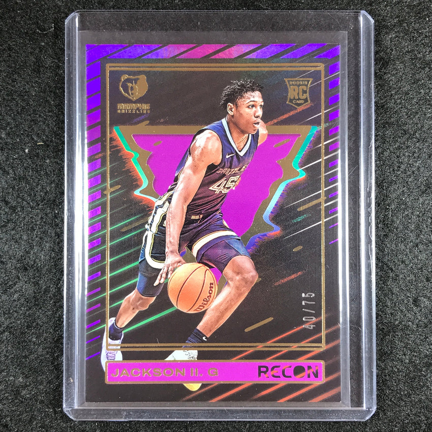 2023-24 Recon GG JACKSON II Rookie Base Purple Holo 40/75 No. 238