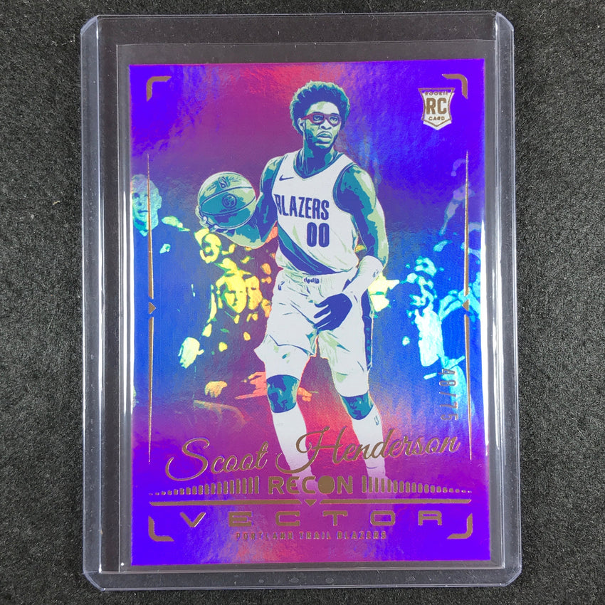 2023-24 Recon SCOOT HENDERSON Vector Rookie Purple 48/75