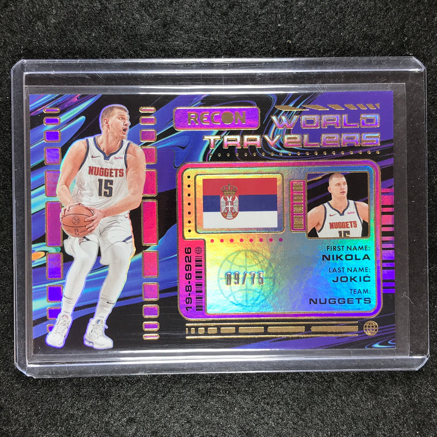 2023-24 Recon NIKOLA JOKIC World Travelers Purple 9/75