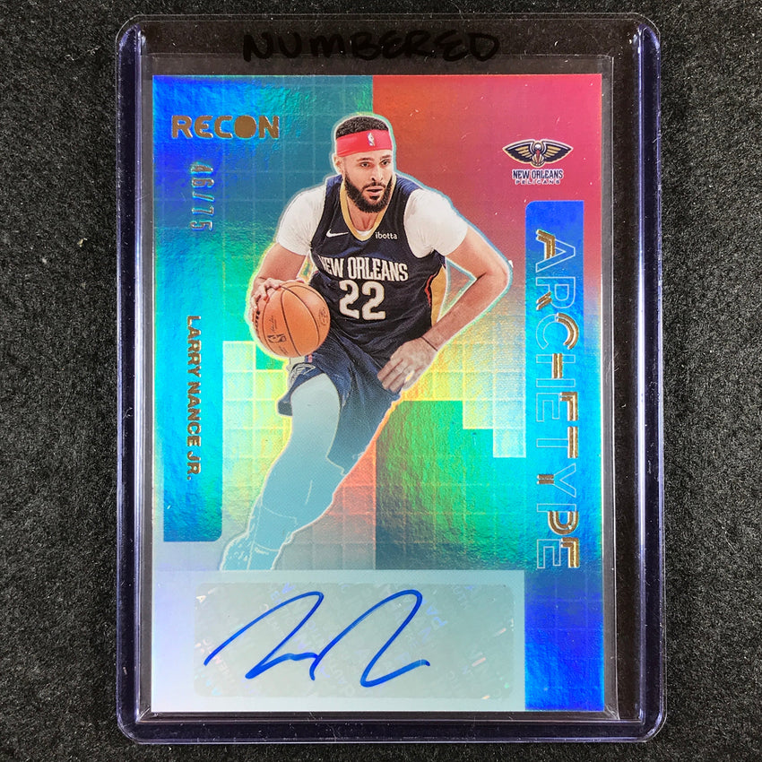 2023-24 Recon LARRY NANCE JR. Archetype Signatures Auto Red 46/75