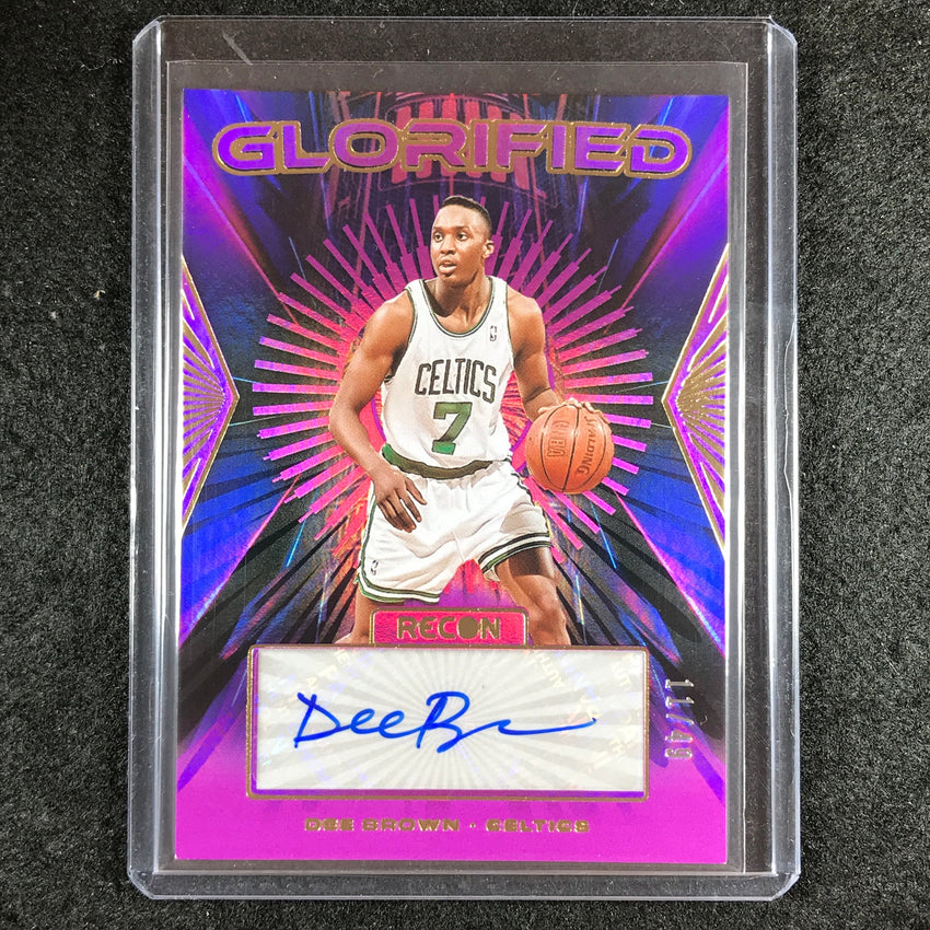 2023-24 Recon DEE BROWN Glorified Signatures Auto Purple 11/49