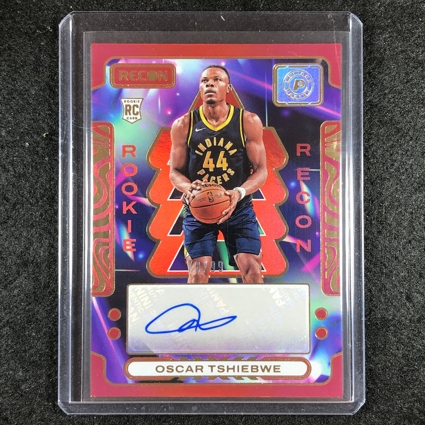2023-24 Recon OSCAR TSHIEBWE Rookie Recon Auto Red 78/99