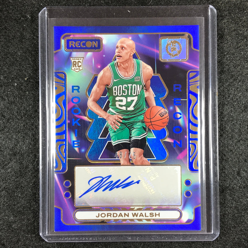 2023-24 Recon JORDAN WALSH Rookie Recon Auto Blue 48/75 – Cherry