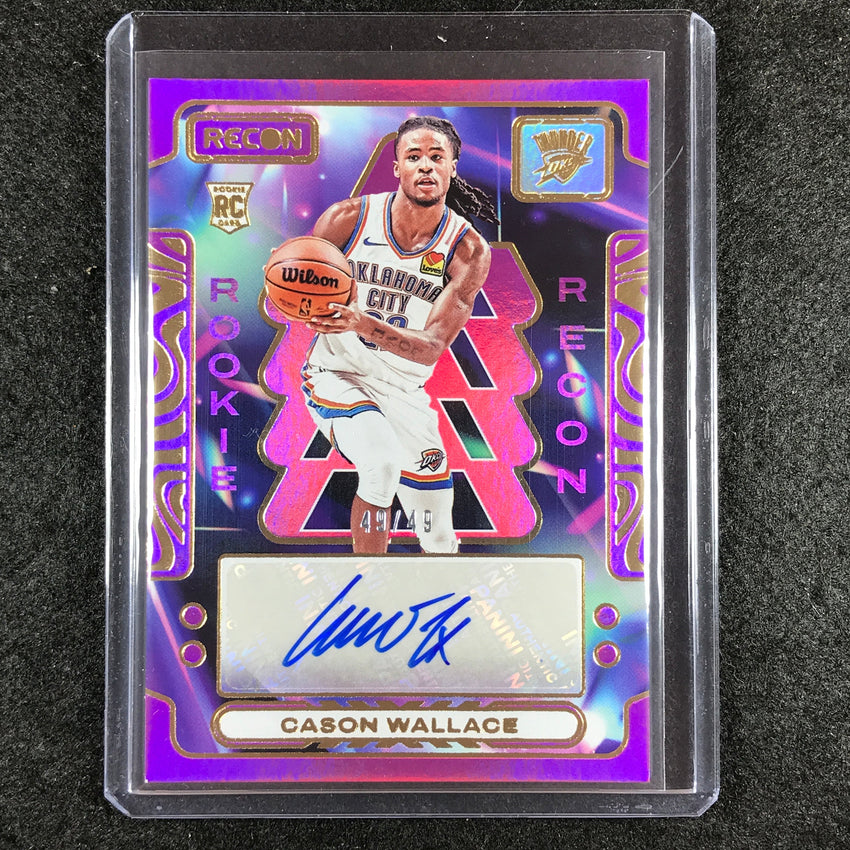 2023-24 Recon CASON WALLACE Rookie Recon Auto Purple 49/49
