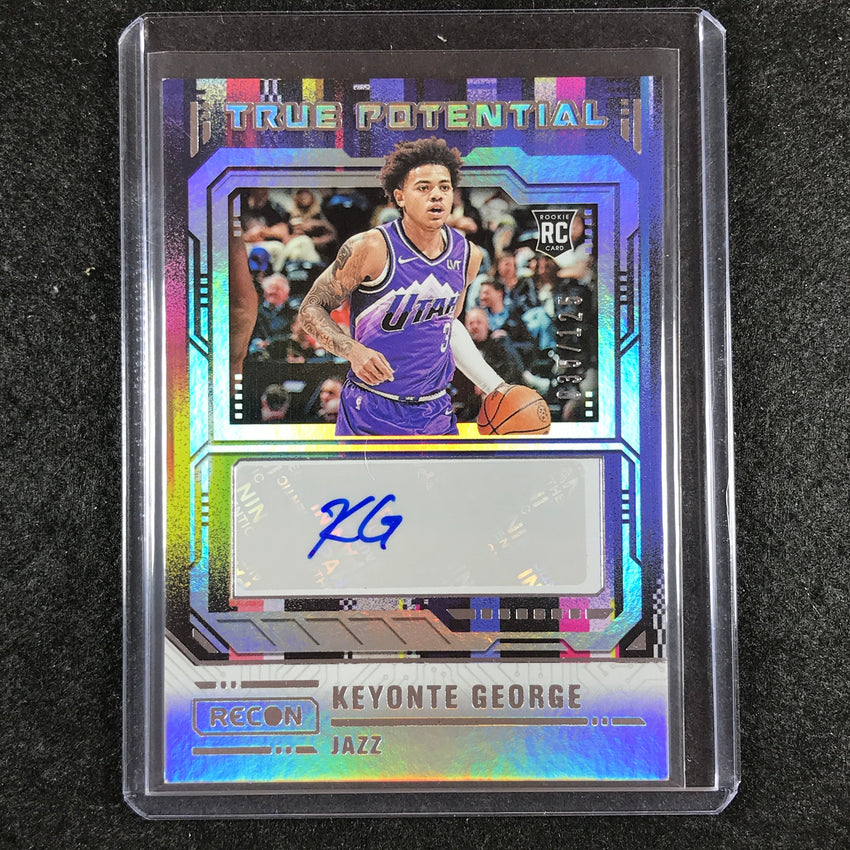 2023-24 Recon KEYONTE GEORGE True Potential Rookie Auto Base 35/125