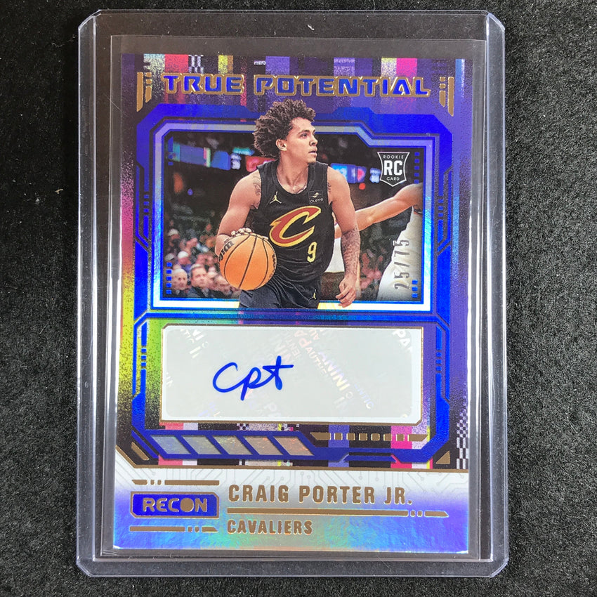 2023-24 Recon CRAIG PORTER JR. True Potential Rookie Auto Blue 25/75