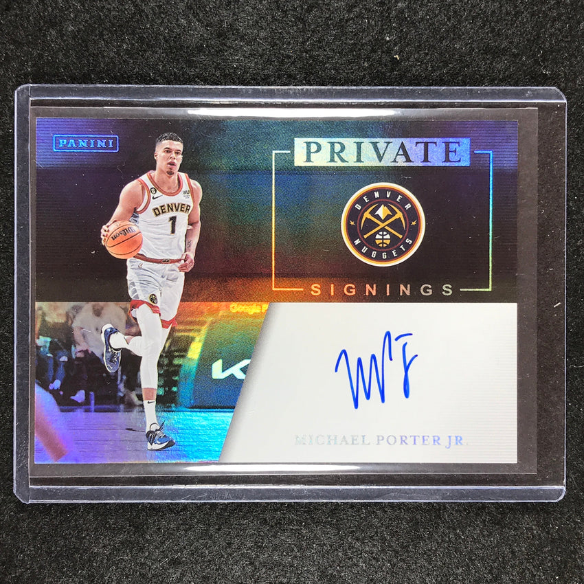 2023-24 Recon MICHAEL PORTER JR. Private Signings Auto No. MPJ