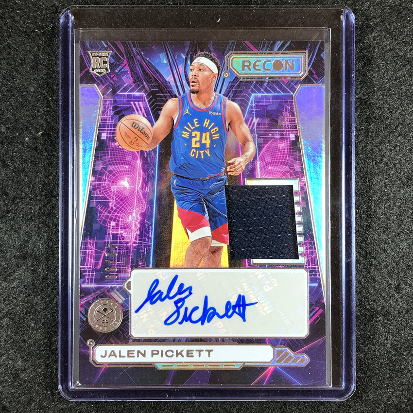 2023-24 Recon JALEN PICKETT Novice Rookie Jersey Auto 42/99
