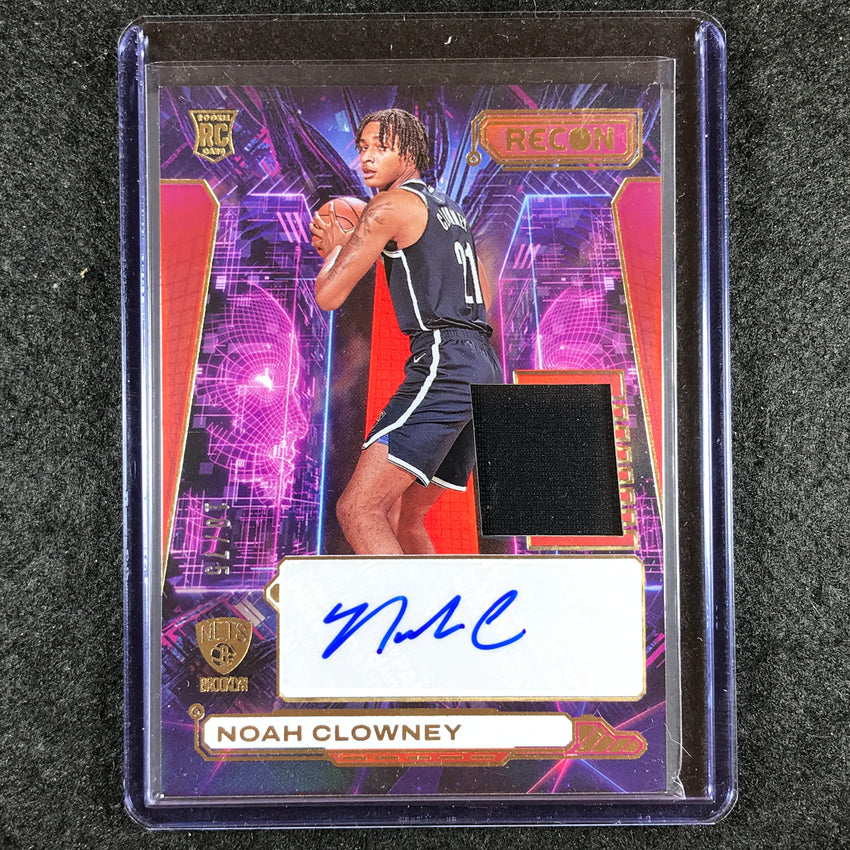 2023-24 Recon NOAH CLOWNEY Novice Rookie Jersey Auto Red 10/75