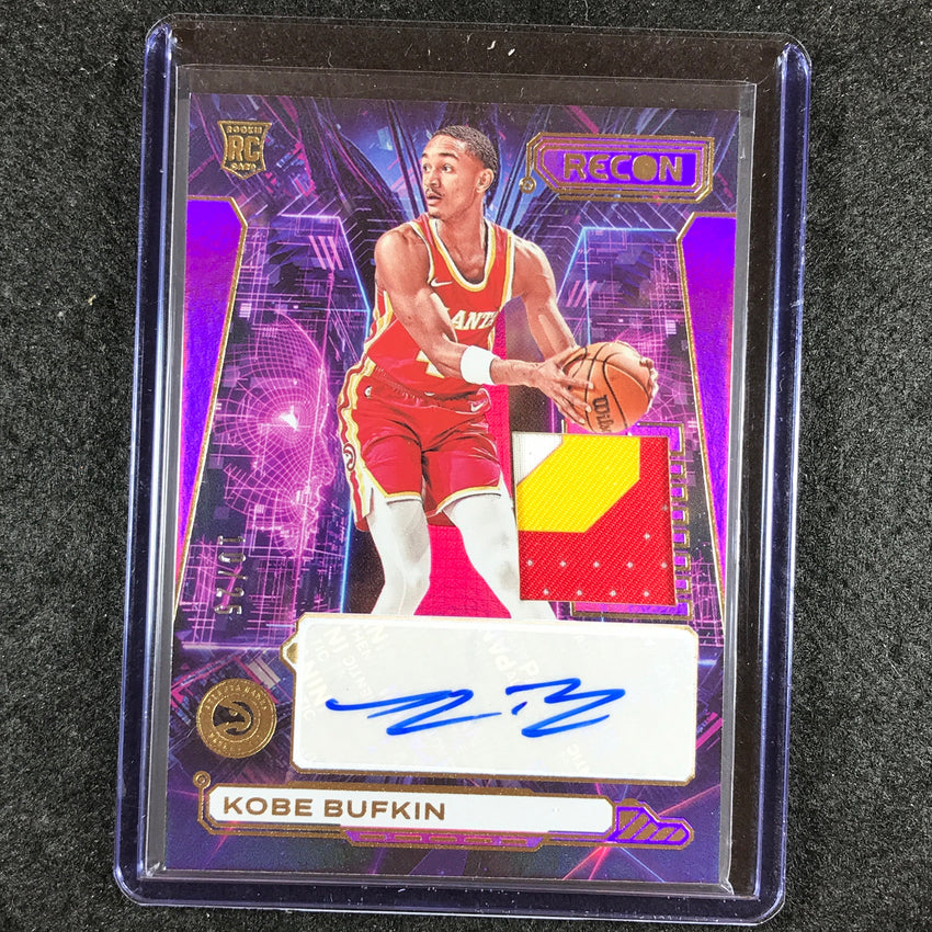 2023-24 Recon KOBE BUFKIN Novice Rookie Patch Auto Purple 10/25