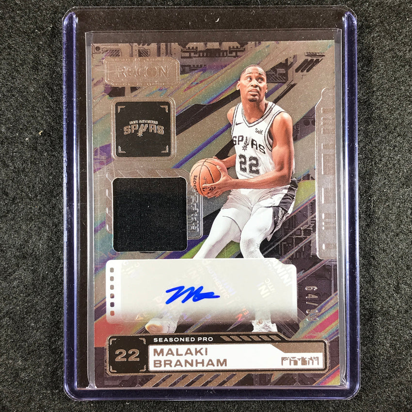 2023-24 Recon MALAKI BRANHAM Seasoned Pro Jersey Auto 64/99