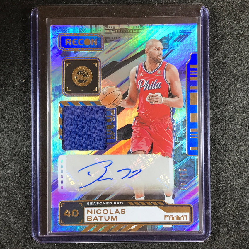 2023-24 Recon NICOLAS BATUM Seasoned Pro Jersey Auto Blue 21/49