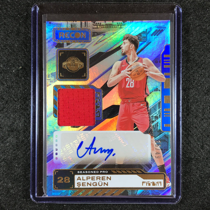2023-24 Recon ALPEREN SENGUN Seasoned Pro Jersey Auto Blue 36/49