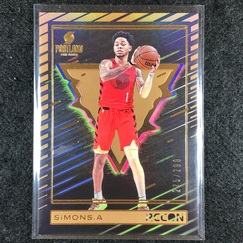 2023-24 Recon ANFERNEE SIMONS Base Bronze Holo 275/299 #105