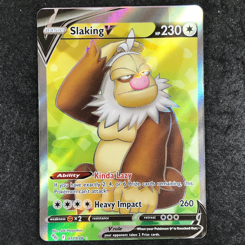 pokemon tcg live card transfer A) MISCUT Slaking V - 077/078