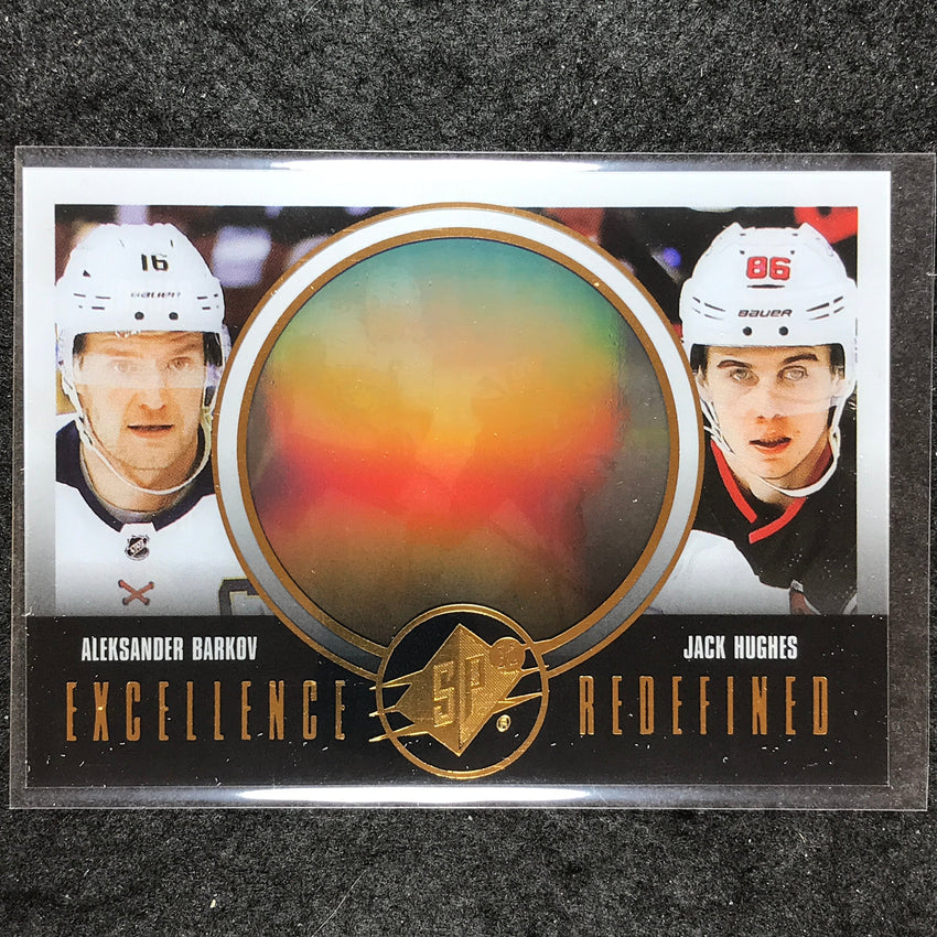 2024-25 SPx Hockey ALEKSANDER BARKOV JACK HUGHES Excellence Redefined #5
