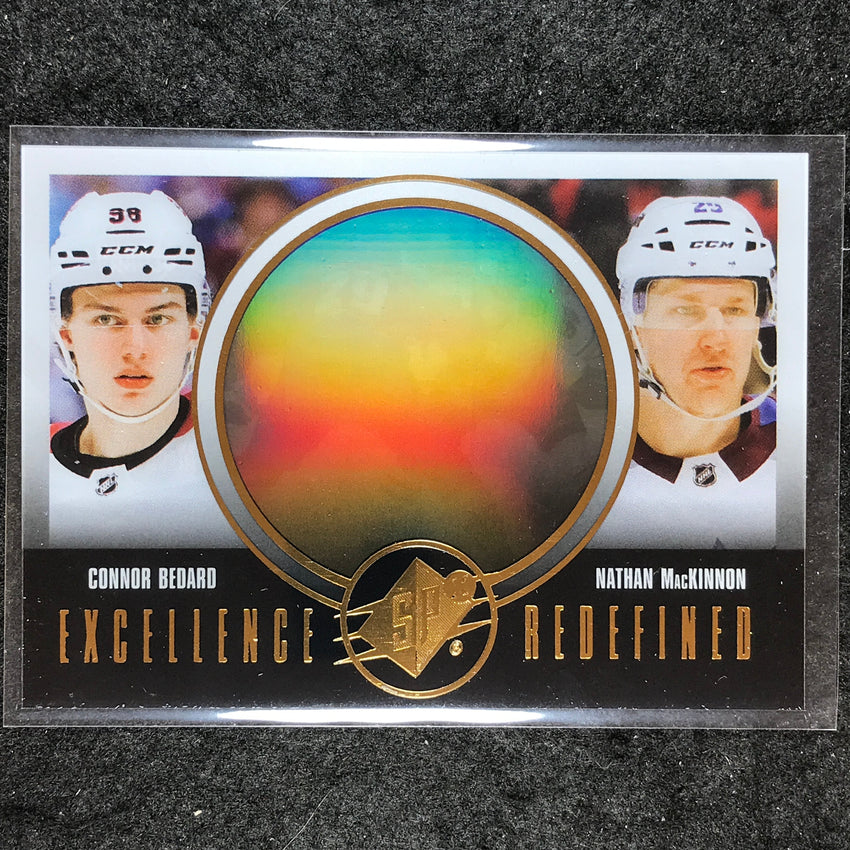 2024-25 SPx Hockey CONNOR BEDARD NATHAN MACKINNON Excellence Redefined #9