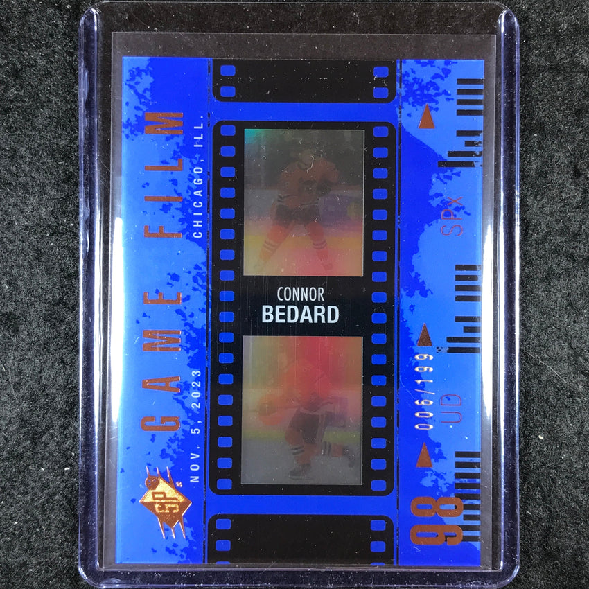 2024-25 SPx Hockey CONNOR BEDARD Game Film Blue 6/199 #3