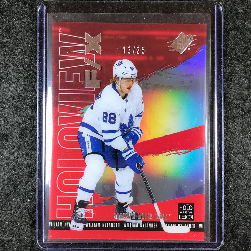 2024-25 SPx Hockey WILLIAM NYLANDER Holoview F/X Red 13/25 #9