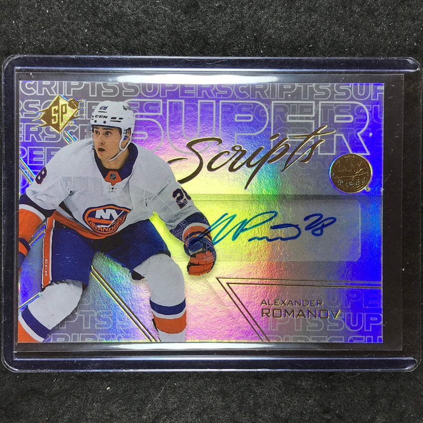2024-25 SPx Hockey ALEXANDER ROMANOV SuperScripts Auto #AR