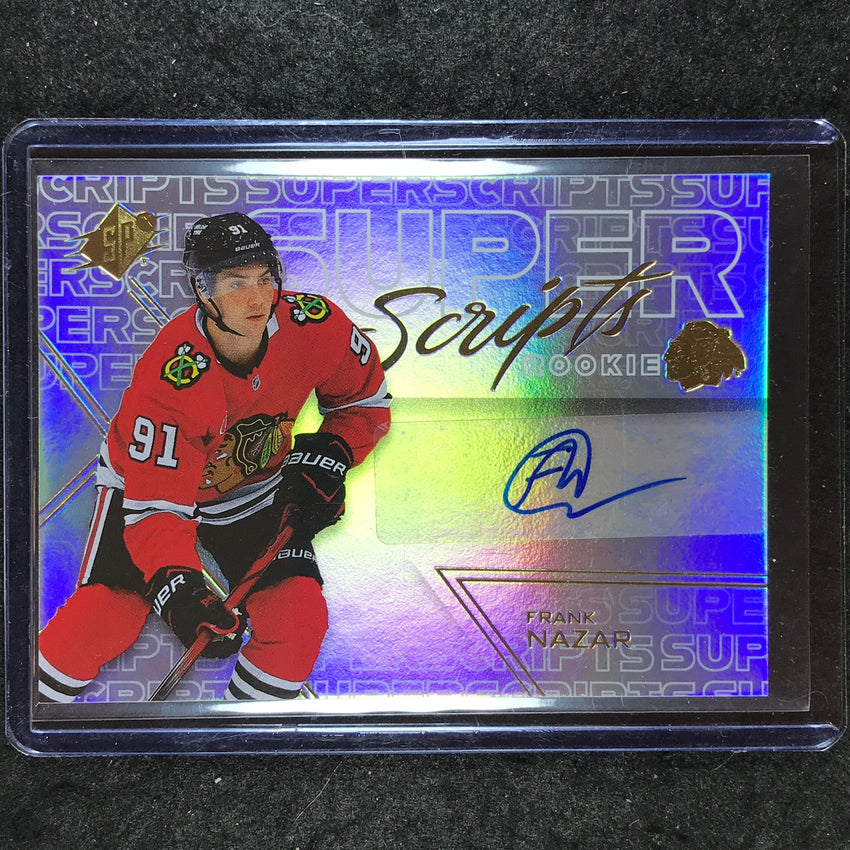 2024-25 SPx Hockey FRANK NAZAR SuperScripts Rookie Auto #FN