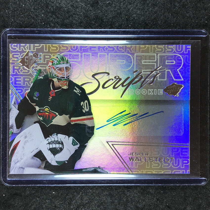 2024-25 SPx Hockey JESPER WALLSTEDT SuperScripts Rookie Auto Gold 72/99