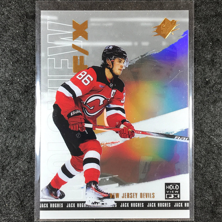 2024-25 SPx Hockey JACK HUGHES Holoview F/X #17