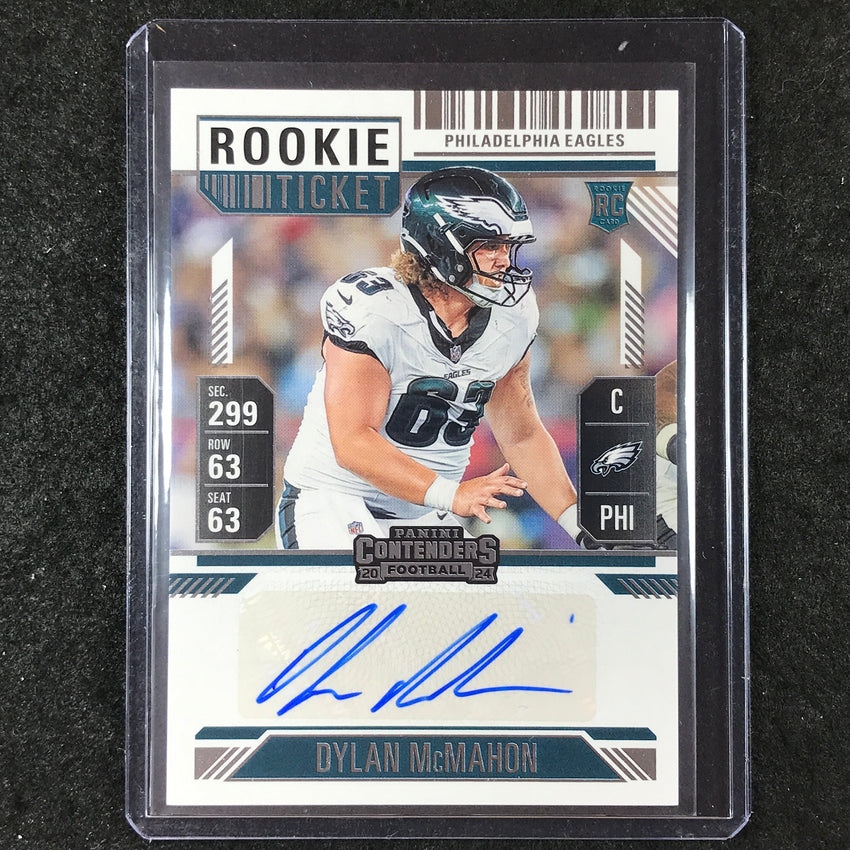 2024 Contenders Football DYLAN MCMAHON Rookie Ticket Auto Base #239