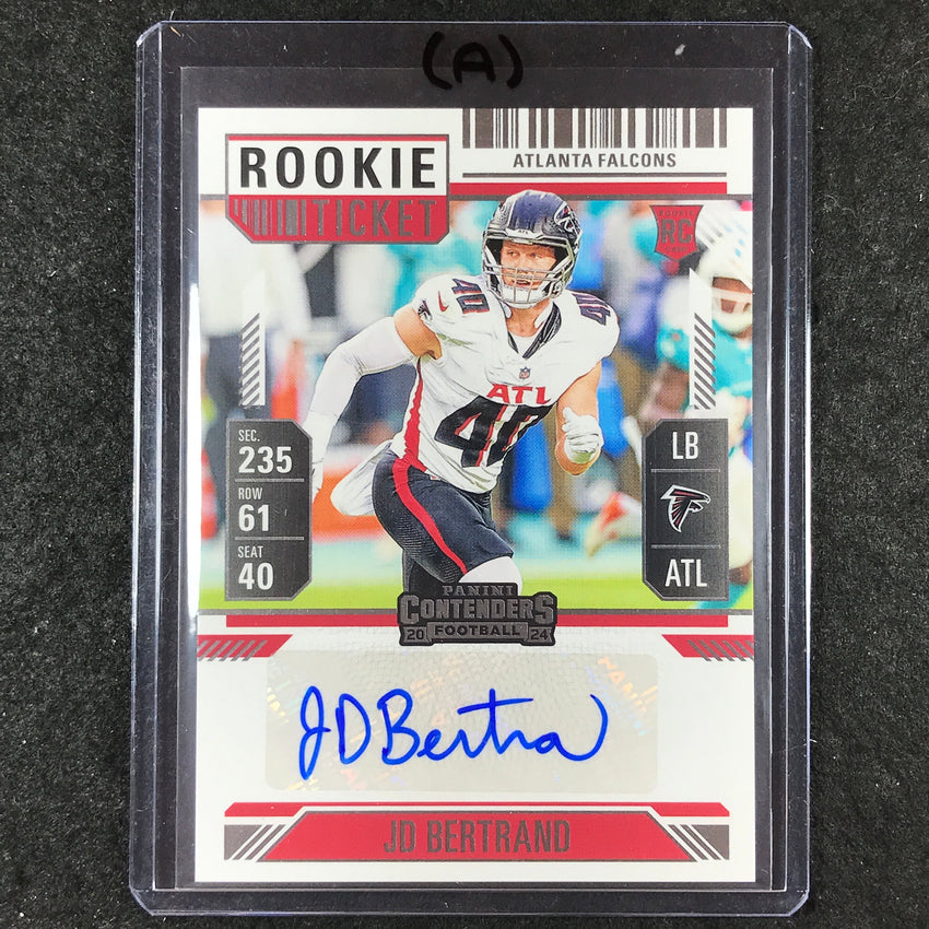 2024 Contenders Football JD BERTRAND Rookie Ticket Auto Base #243 (A)