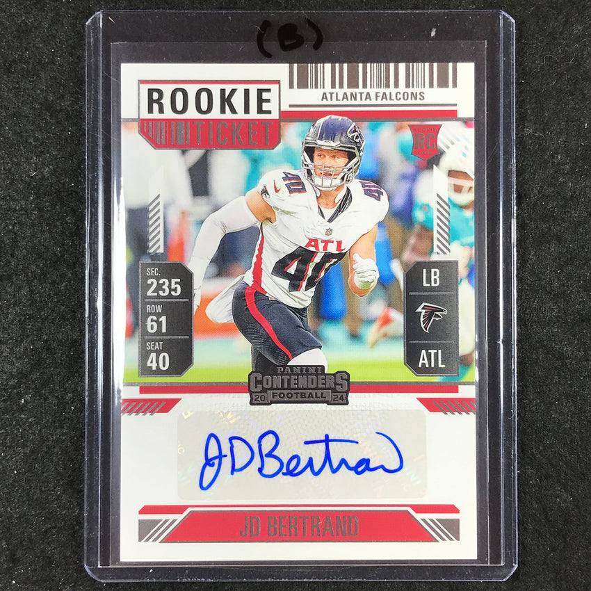 2024 Contenders Football JD BERTRAND Rookie Ticket Auto Base #243 (B)