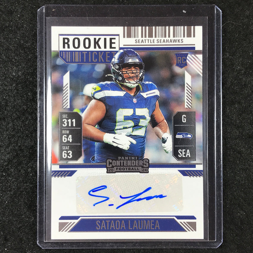 2024 Contenders Football SATAOA LAUMEA Rookie Ticket Auto Base #284