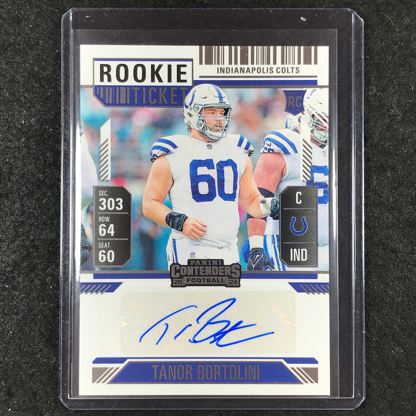 2024 Contenders Football TANOR BORTOLINI Rookie Ticket Auto Base #287