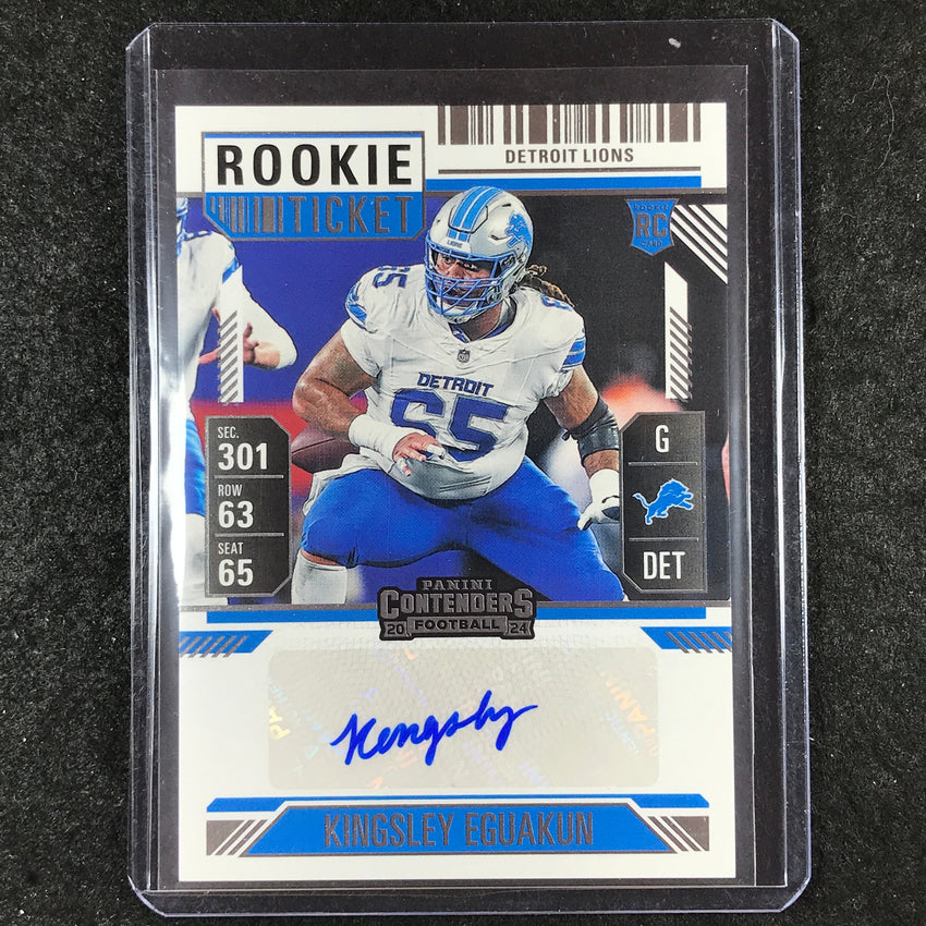 2024 Contenders Football KINGSLEY EGUAKUN Rookie Ticket Auto Base #295