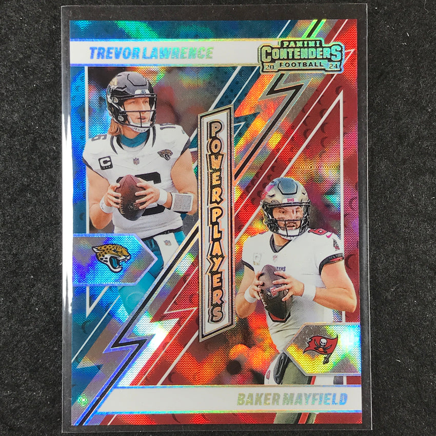 2024 Contenders Football TREVOR LAWRENCE BAKER MAYFIELD Power Players Silver #6