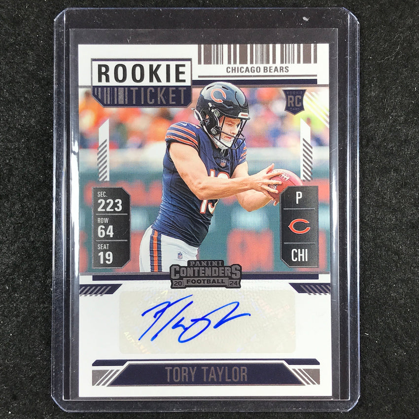 2024 Contenders Football TORY TAYLOR Rookie Ticket Auto Base #302