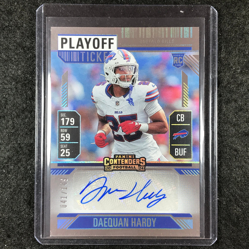 2024 Contenders Football DAEQUAN HARDY Rookie Playoff Ticket Auto 41/149 #236