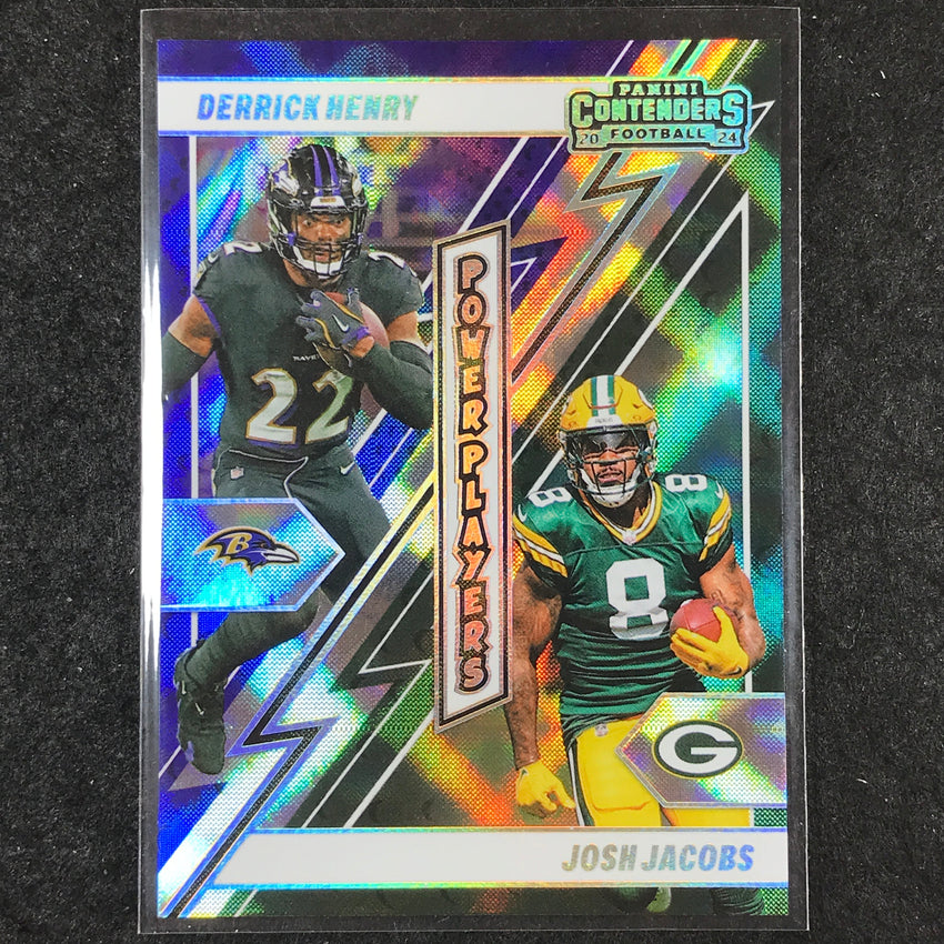 2024 Contenders Football DERRICK HENRY JOSH JACOBS Power Players Silver #17