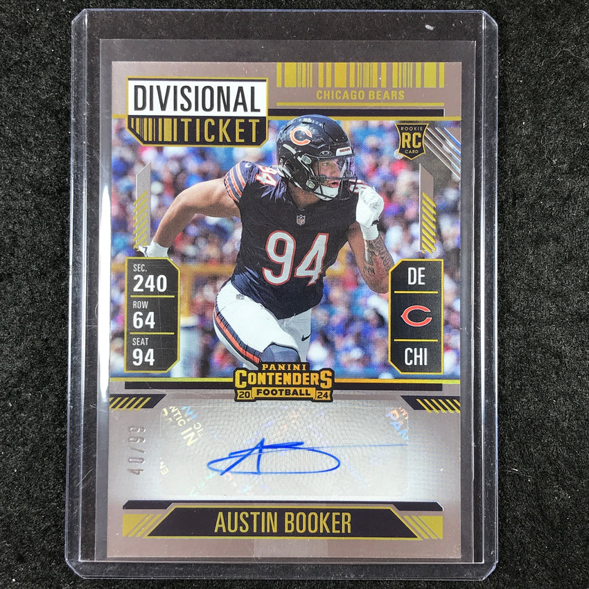 2024 Contenders Football AUSTIN BOOKER Rookie Divisional Ticket Auto 40/99 #298