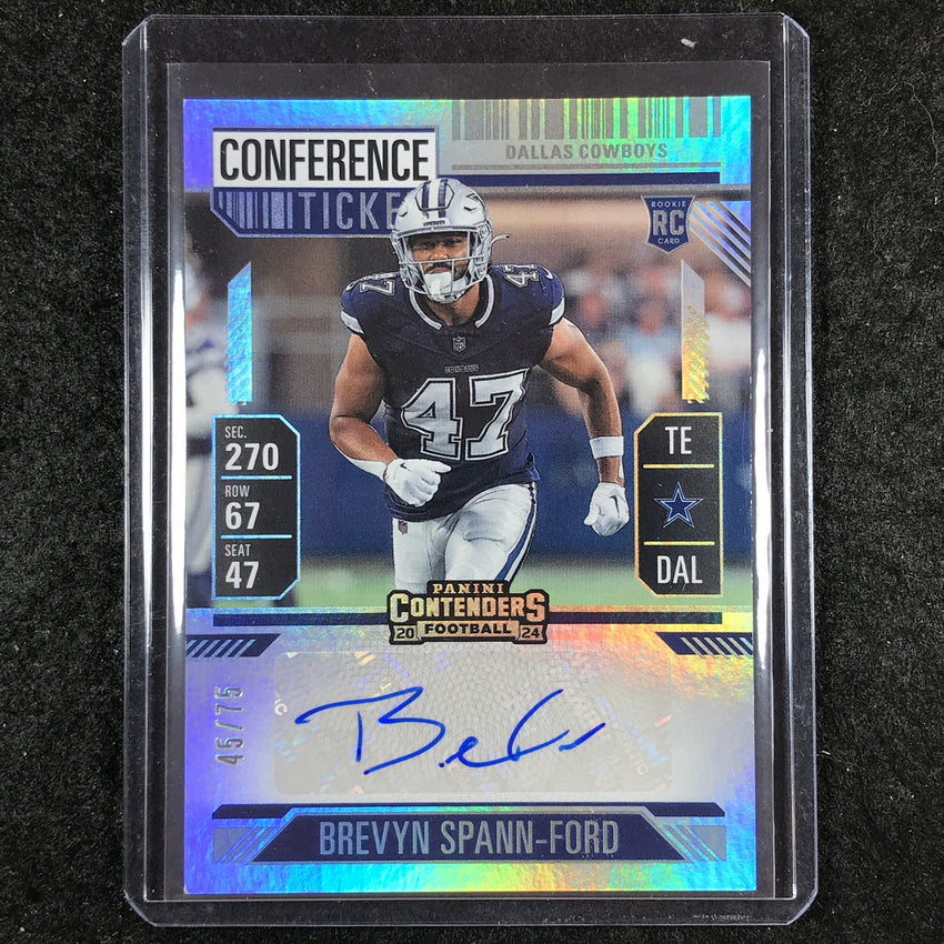 2024 Contenders Football BREVYN SPANN-FORD Rookie Conference Ticket Auto 45/75