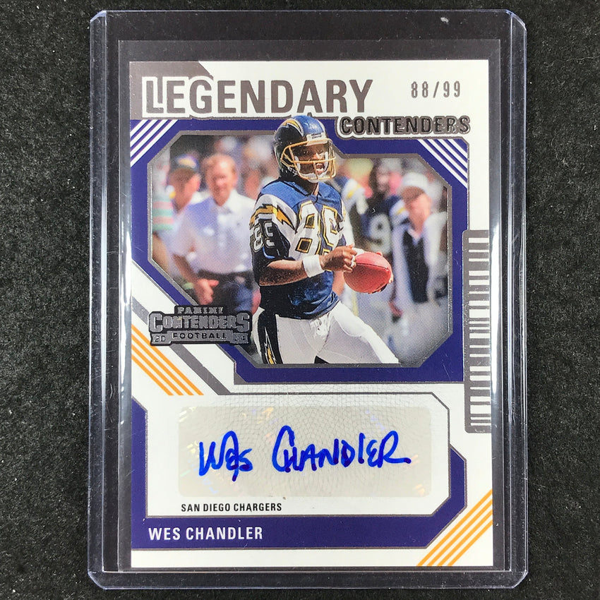 2024 Contenders Football WES CHANDLER Legendary Contenders Auto 88/99
