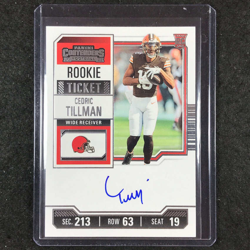 2024 Contenders Football CEDRIC TILLMAN 2023 Update Rookie Ticket Auto Base #104