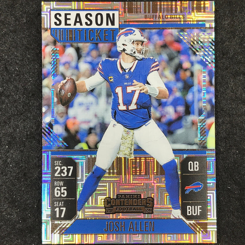 2024 Contenders Football JOSH ALLEN Season Ticket Base #11