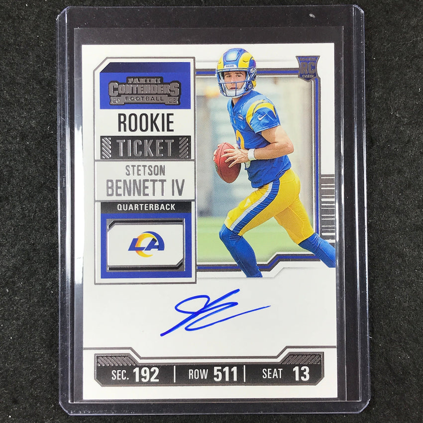 2024 Contenders Football STETSON BENNETT IV 2023 Update Rookie Ticket Auto #133